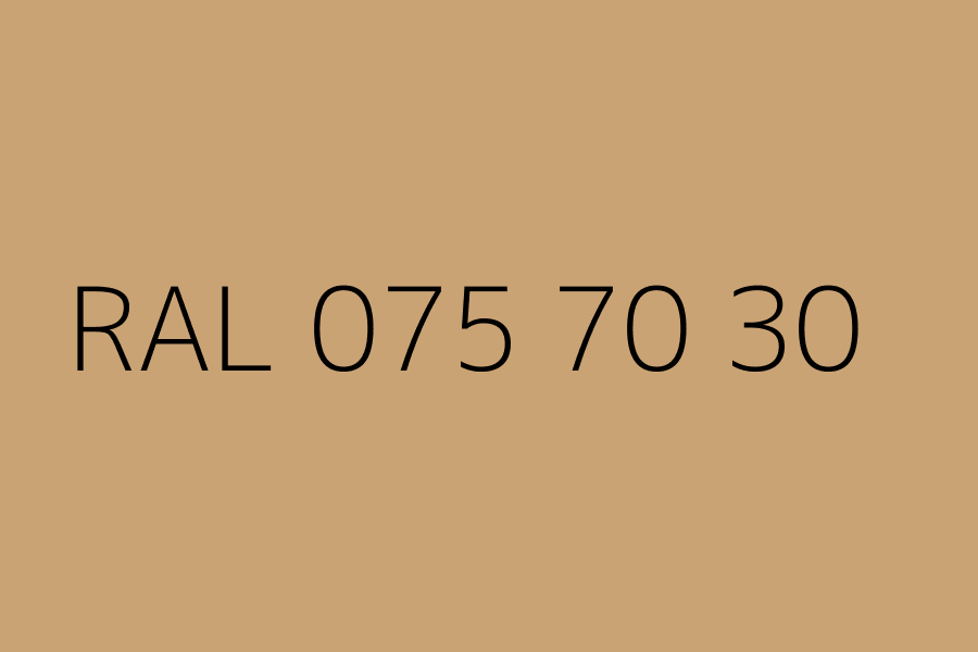 RAL 075 70 30 represented in HEX code #CAA375
