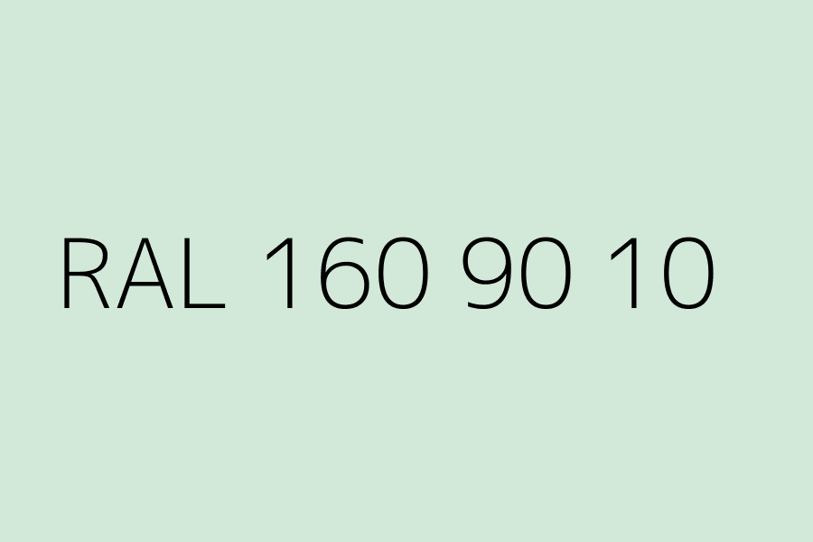 RAL 160 90 10 represented in HEX code #d2e8d8