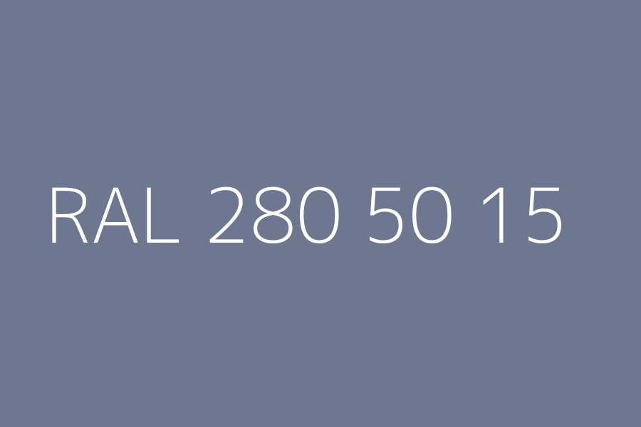 RAL 280 50 15 represented in HEX code #6D778F