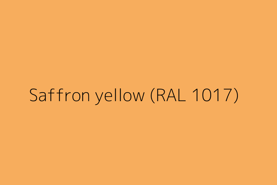Saffron yellow (RAL 1017) represented in HEX code #f7ad5d