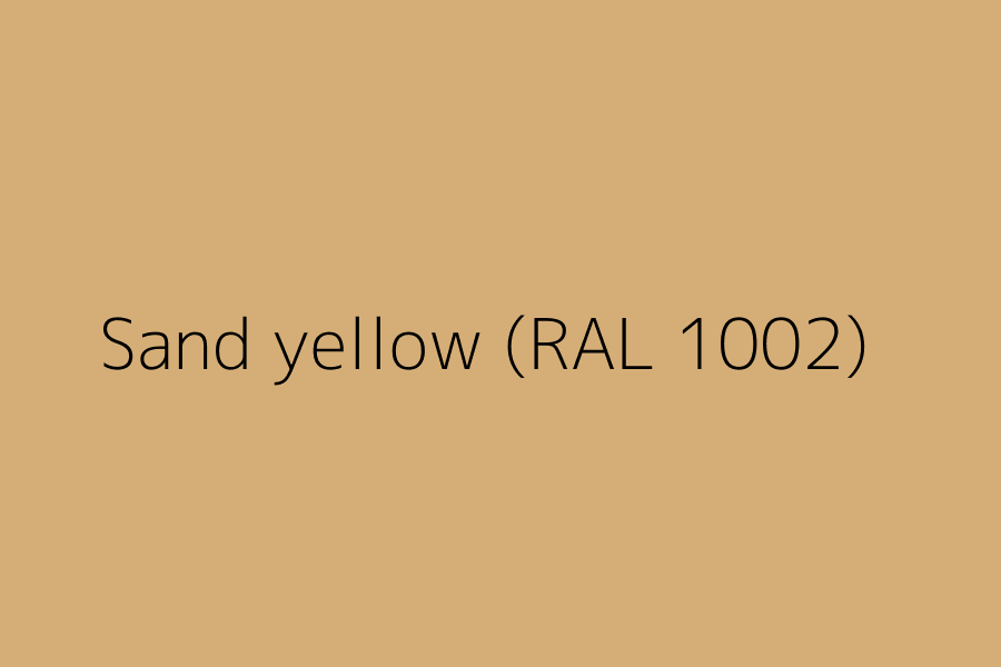 Sand yellow (RAL 1002) represented in HEX code #D5AE77