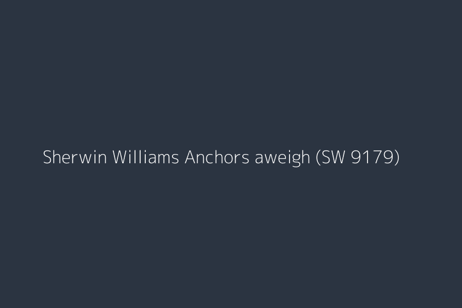 Sherwin Williams Anchors aweigh (SW 9179) represented in HEX code #2b3441