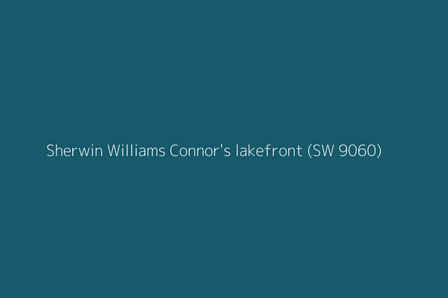 Sherwin Williams Connor's lakefront (SW 9060) represented in HEX code #175A6C
