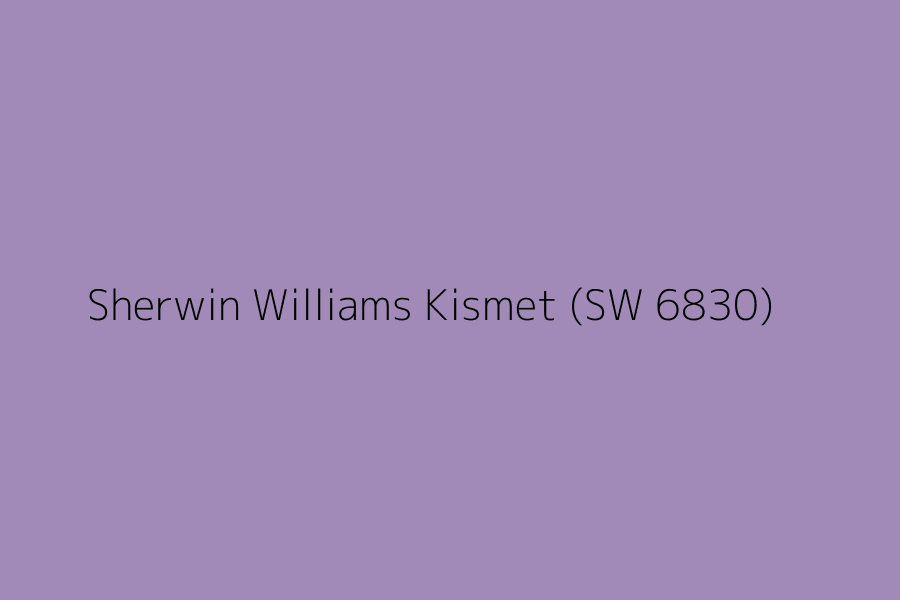 Sherwin Williams Kismet (SW 6830) represented in HEX code #A18AB7