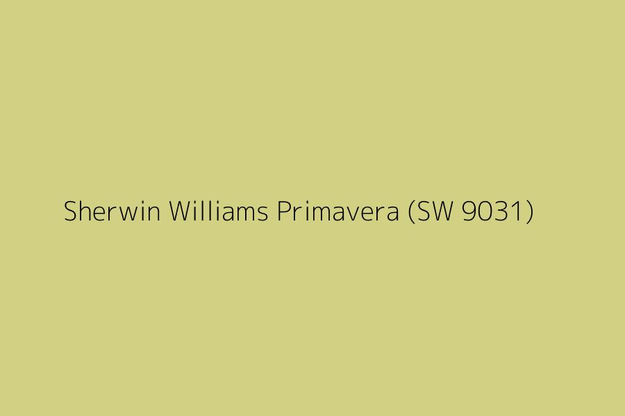 Sherwin Williams Primavera (SW 9031) represented in HEX code #d2d083