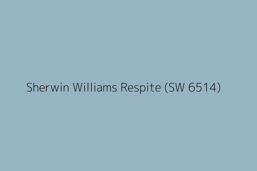 Sherwin Williams Respite (SW 6514) represented in HEX code #97B4C3