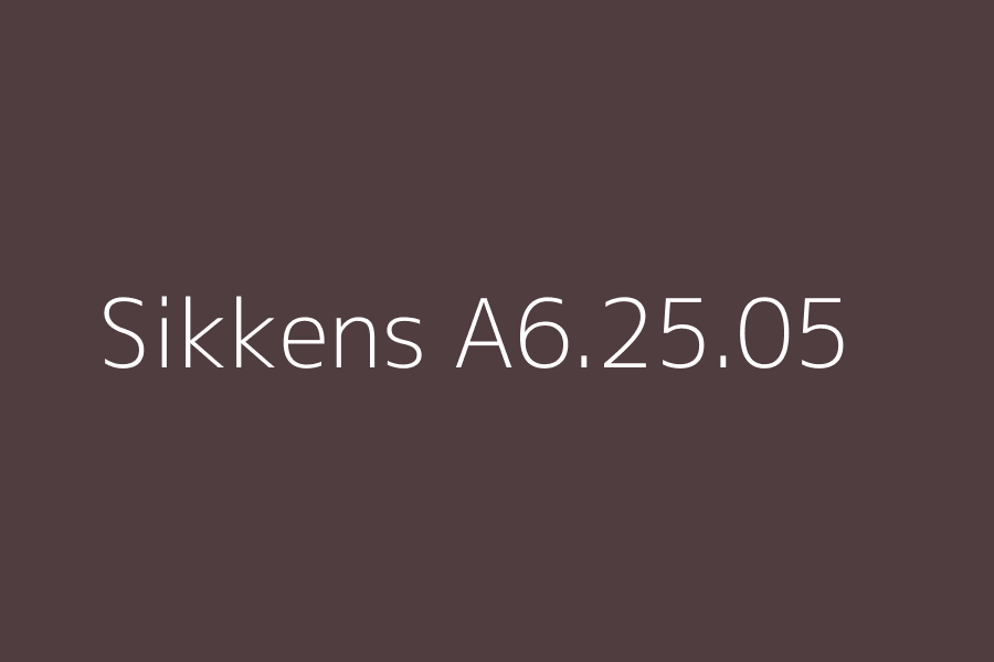 Sikkens A6.25.05 represented in HEX code #503D3F