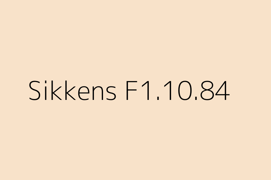 Sikkens F1.10.84 represented in HEX code #f8e2c9
