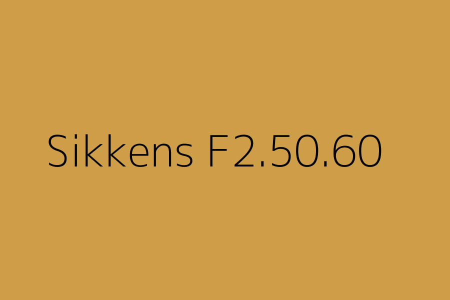 Sikkens F2.50.60 represented in HEX code #CE9D48