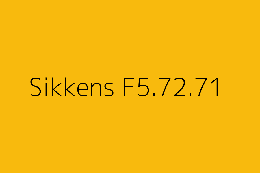 Sikkens F5.72.71 represented in HEX code #f8ba0d