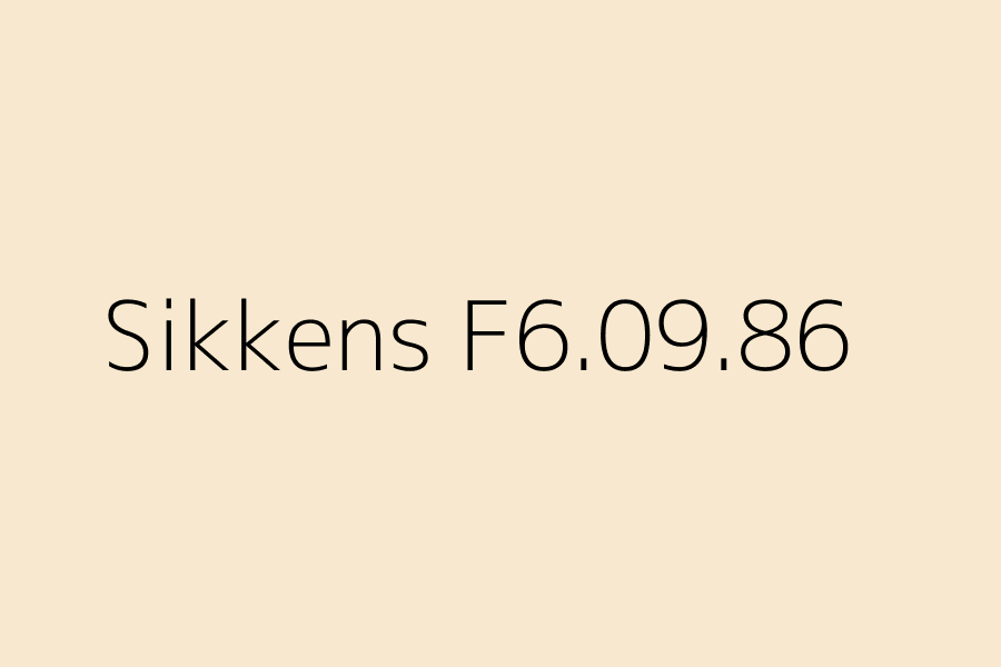 Sikkens F6.09.86 represented in HEX code #F7E8CF