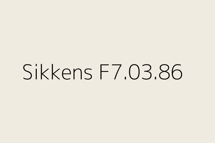Sikkens F7.03.86 represented in HEX code #EFEBE0