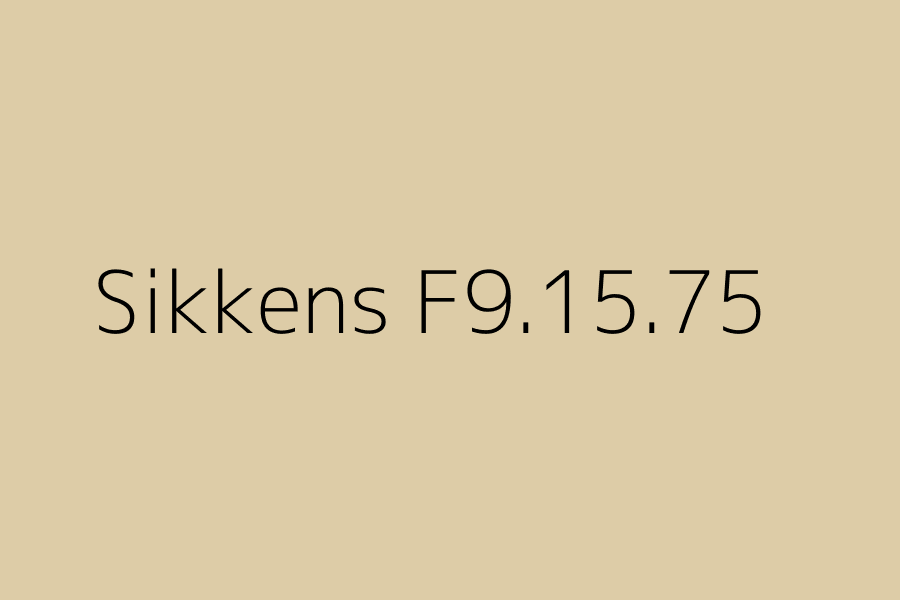 Sikkens F9.15.75 represented in HEX code #DDCCA7