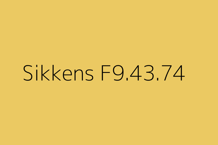 Sikkens F9.43.74 represented in HEX code #EBC962