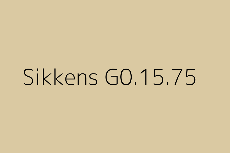 Sikkens G0.15.75 represented in HEX code #DAC9A2