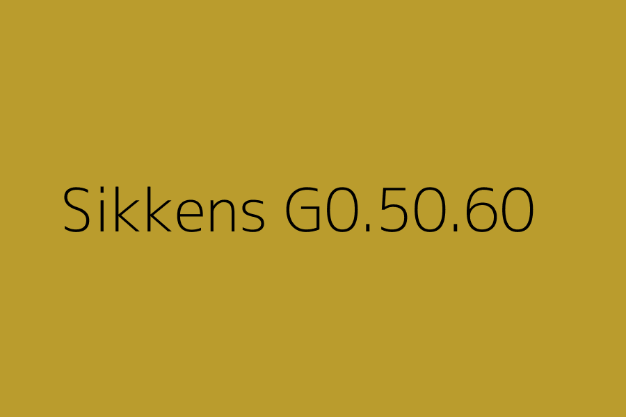 Sikkens G0.50.60 represented in HEX code #BEA242