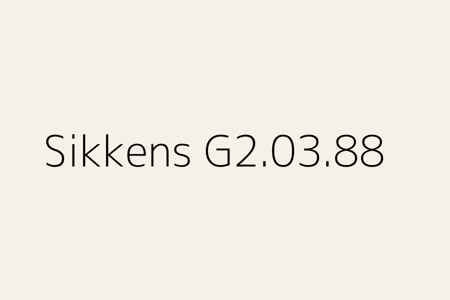 Sikkens G2.03.88 represented in HEX code #F5F1E6