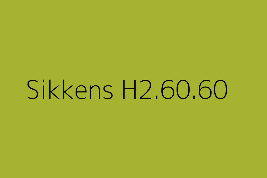 Sikkens H2.60.60 represented in HEX code #A5B330