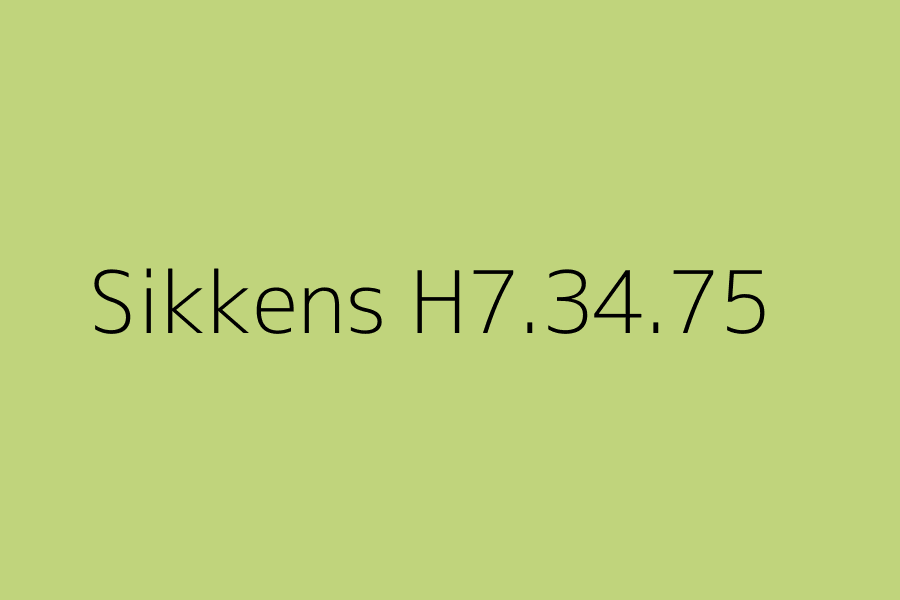 Sikkens H7.34.75 represented in HEX code #c0d47c