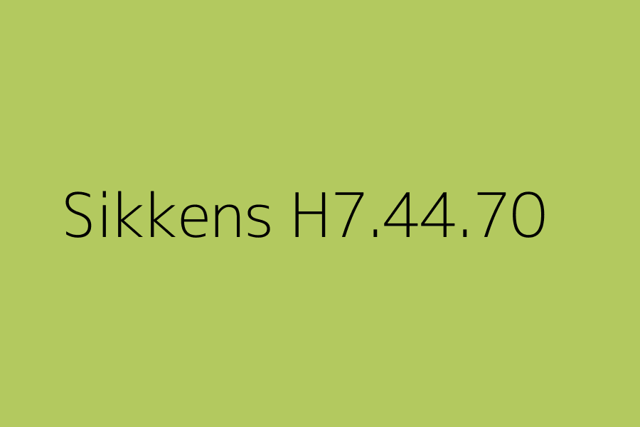 Sikkens H7.44.70 represented in HEX code #B3C95F