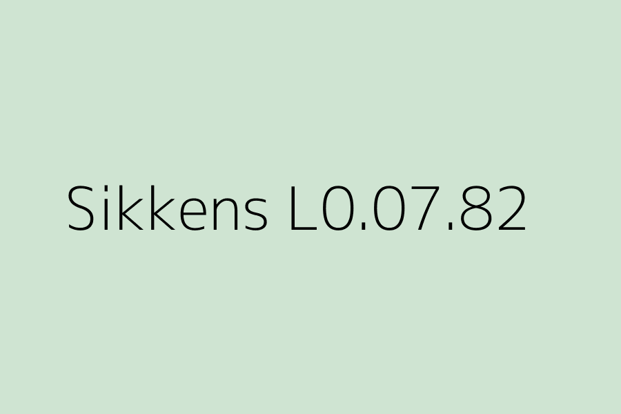 Sikkens L0.07.82 represented in HEX code #CFE4D2