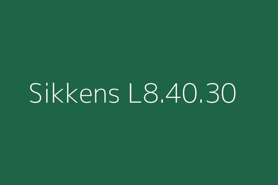 Sikkens L8.40.30 represented in HEX code #1d6546