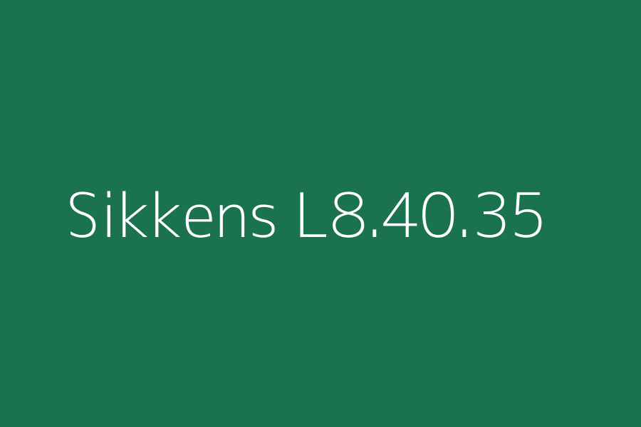 Sikkens L8.40.35 represented in HEX code #1A7251