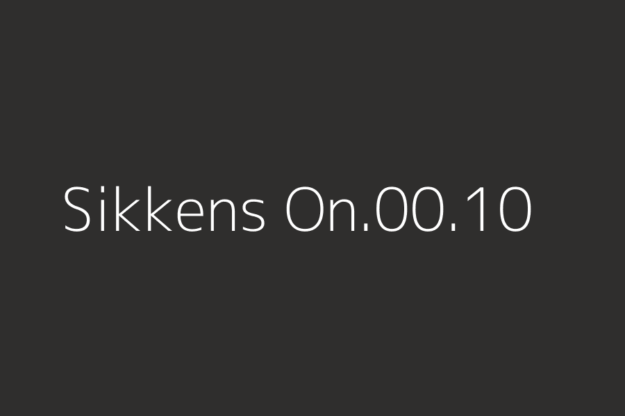 Sikkens On.00.10 represented in HEX code #2f2e2d