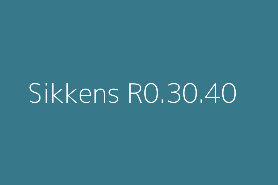 Sikkens R0.30.40 represented in HEX code #37798a