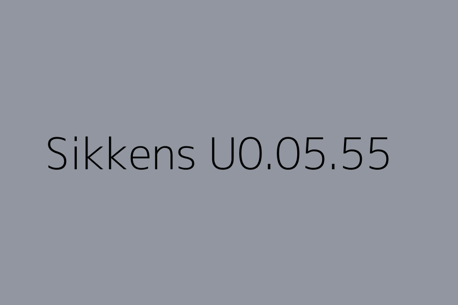 Sikkens U0.05.55 represented in HEX code #9196a0