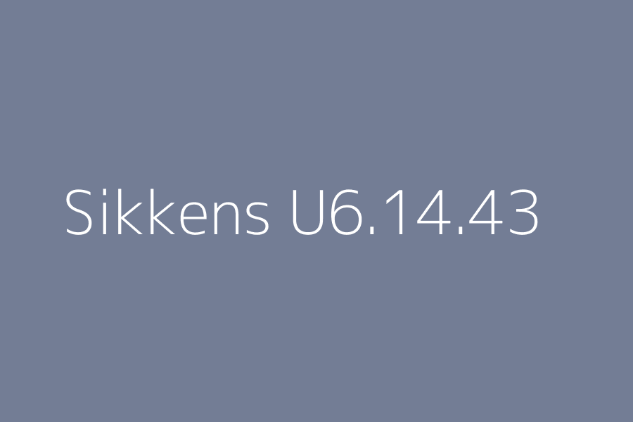Sikkens U6.14.43 represented in HEX code #737d95