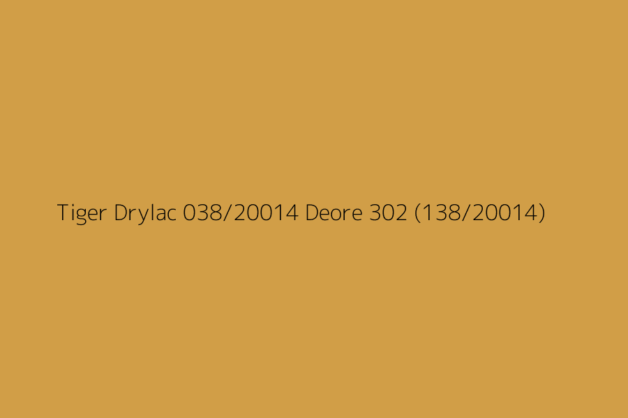 Tiger Drylac 038/20014 Deore 302 (138/20014) represented in HEX code #d19e47