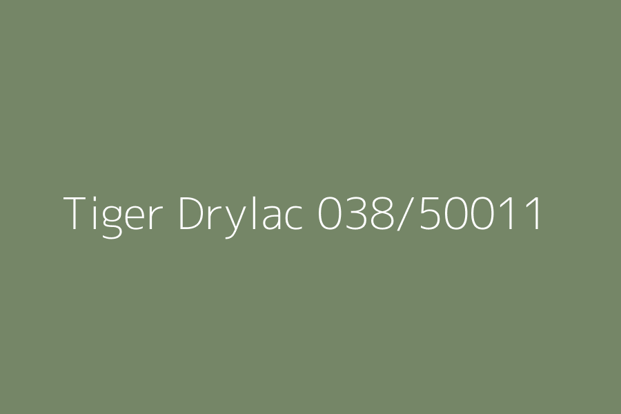 Tiger Drylac 038/50011 represented in HEX code #758667