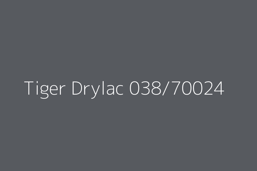 Tiger Drylac 038/70024 represented in HEX code #575A5F