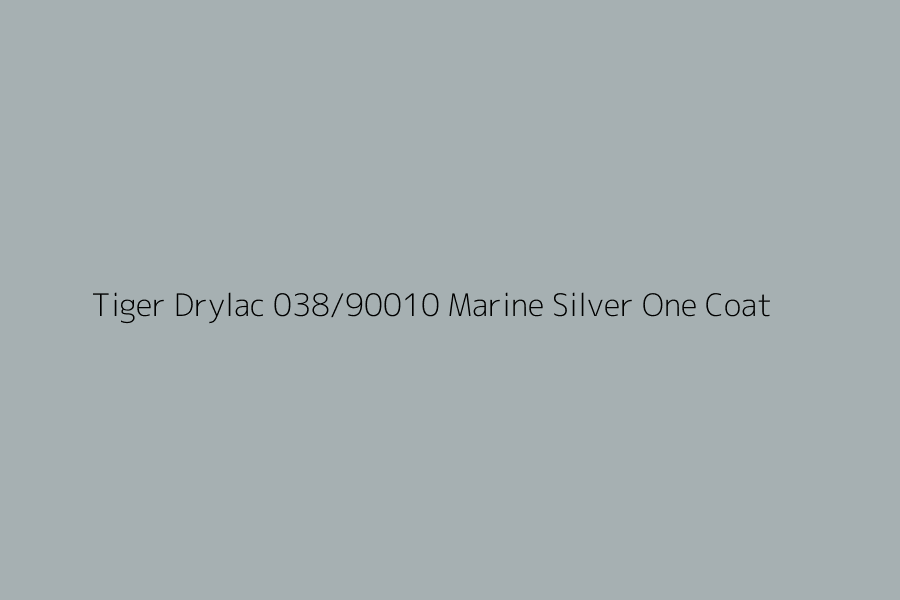 Tiger Drylac 038/90010 Marine Silver One Coat represented in HEX code #A6B0B2