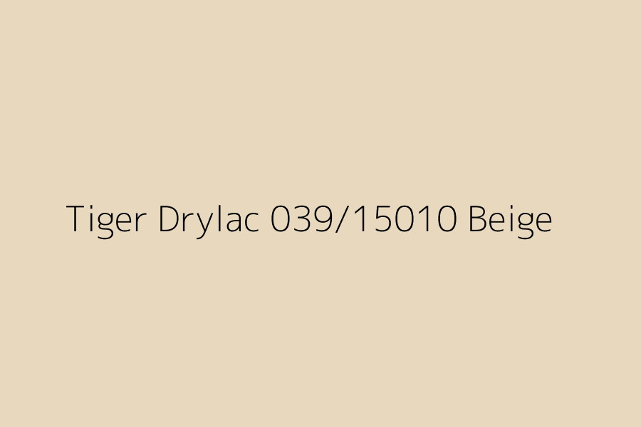 Tiger Drylac 039/15010 Beige represented in HEX code #E8D8BD