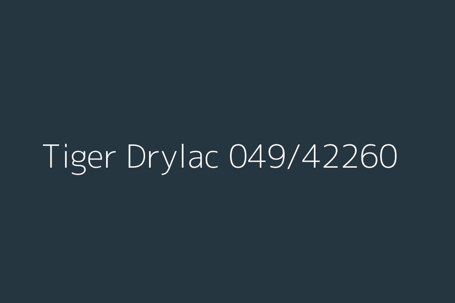 Tiger Drylac 049/42260 represented in HEX code #263640
