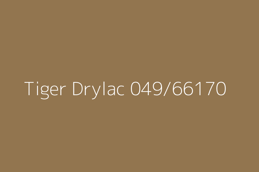 Tiger Drylac 049/66170 represented in HEX code #92754f