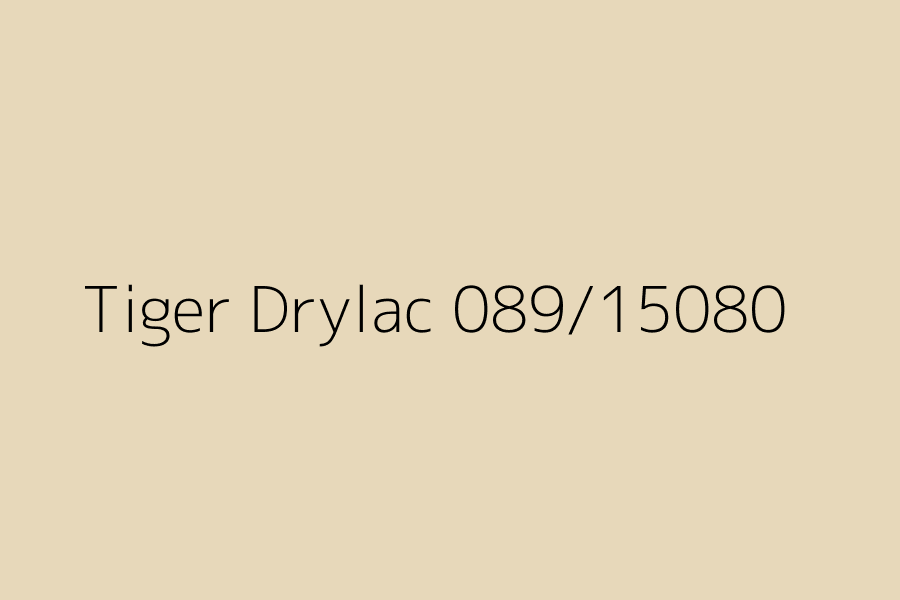 Tiger Drylac 089/15080 represented in HEX code #e7d8ba