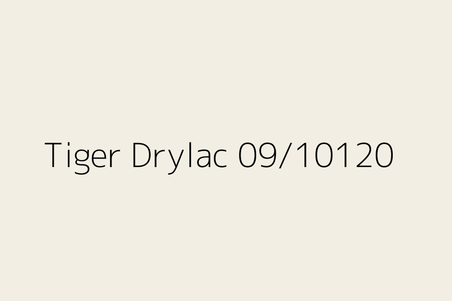 Tiger Drylac 09/10120 represented in HEX code #F2EEE3
