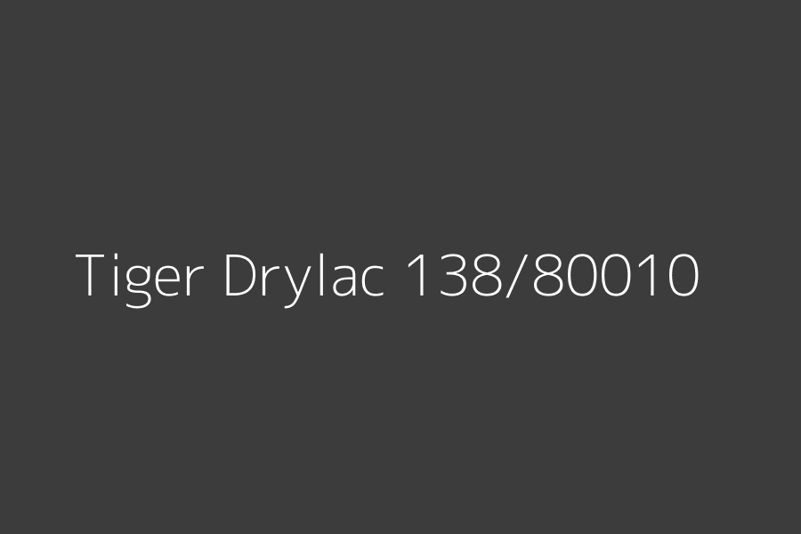 Tiger Drylac 138/80010 represented in HEX code #3c3c3c