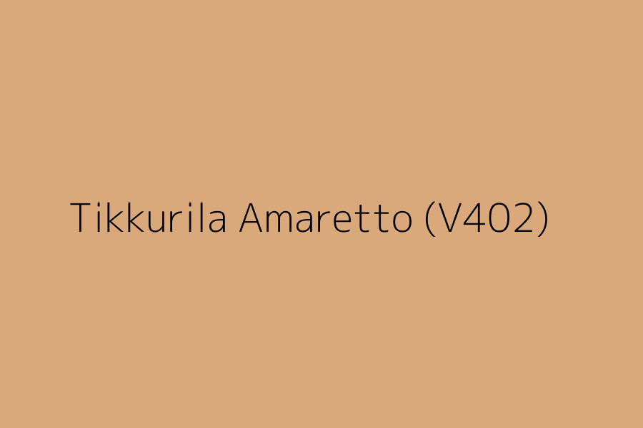 Tikkurila Amaretto (V402) represented in HEX code #D9A97B