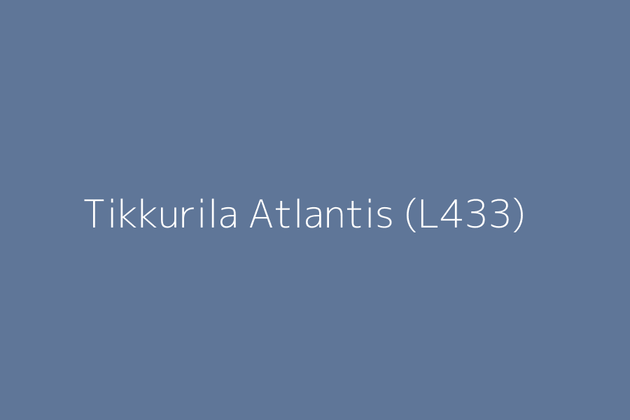 Tikkurila Atlantis (L433) represented in HEX code #5F7698