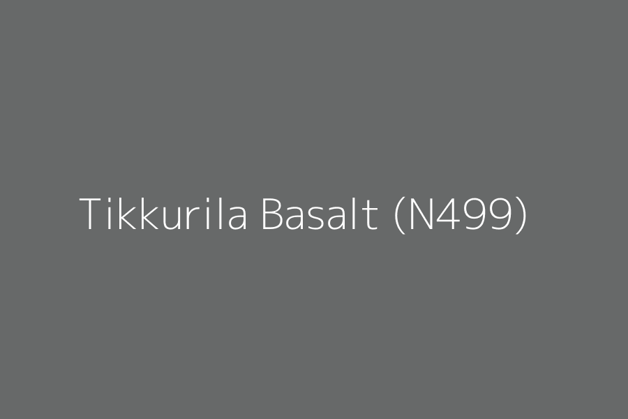 Tikkurila Basalt (N499) represented in HEX code #676969