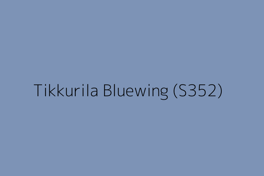 Tikkurila Bluewing (S352) represented in HEX code #7D93B6