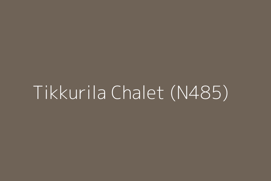 Tikkurila Chalet (N485) represented in HEX code #6F6357