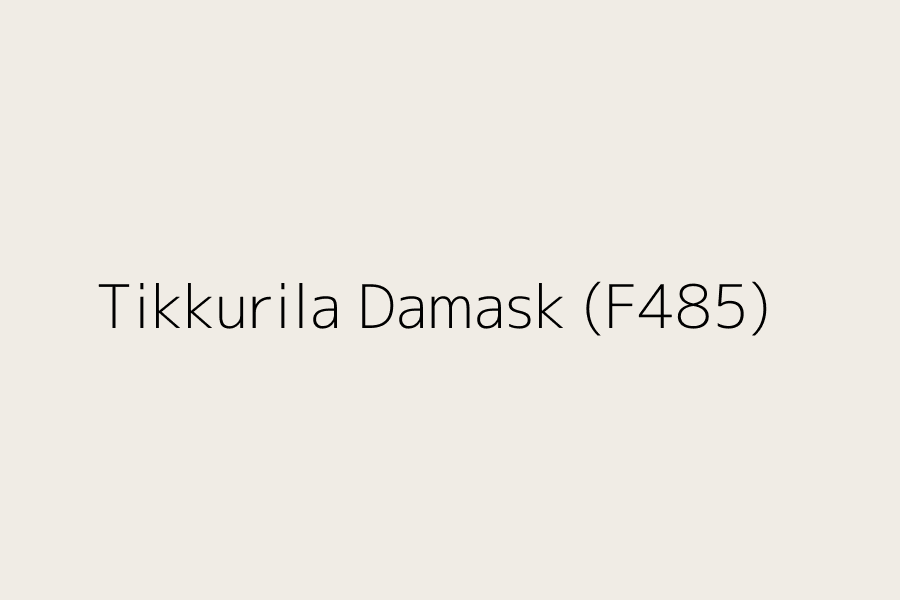 Tikkurila Damask (F485) represented in HEX code #F0ECE5