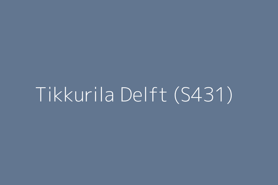Tikkurila Delft (S431) represented in HEX code #627690