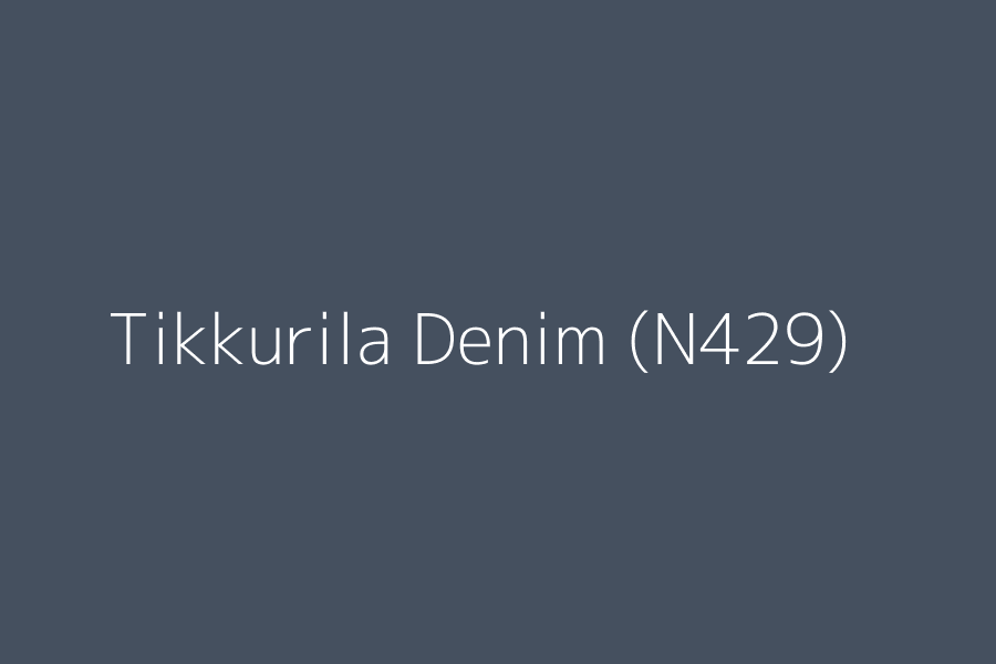 Tikkurila Denim (N429) represented in HEX code #45505f