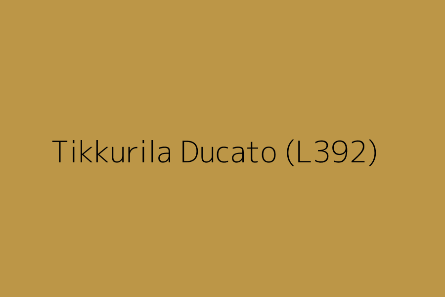 Tikkurila Ducato (L392) represented in HEX code #bc9647